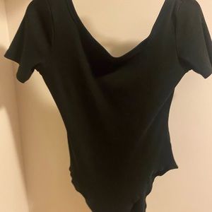 Black Short Sleeve Body Suit